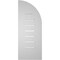 Ekena Millwork Quarter Round Top Left Surface Mount PVC Gable Vent w/ 3-1/2"W x 1"P Standard Frame, 12"W x 30"H GVPQL12X3001SF - alternate 3
